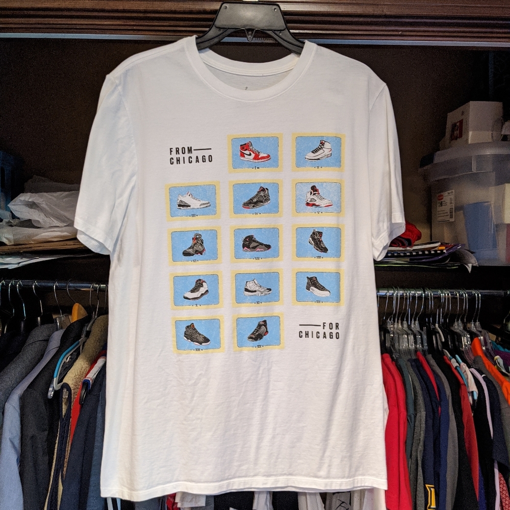 Jordan From Chicago For Chicago Shoe T-shirt